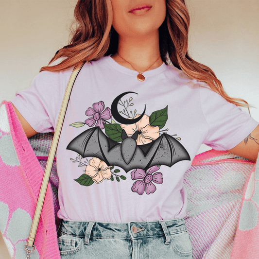 Floral Bat Tee-0