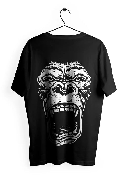 T-Shirt Maglietta Gorilla Face Urban Oversize-1