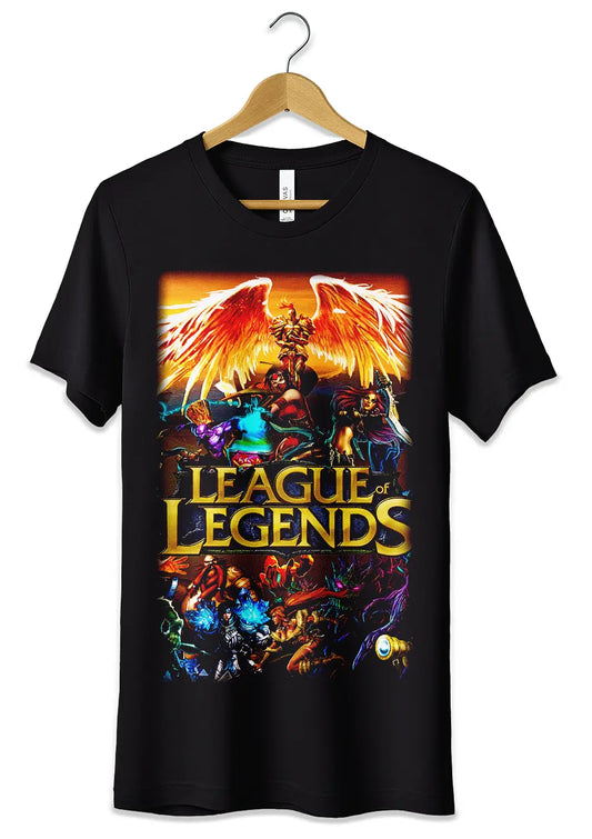 T-Shirt Maglietta League of Legends Gamer Nerd-0