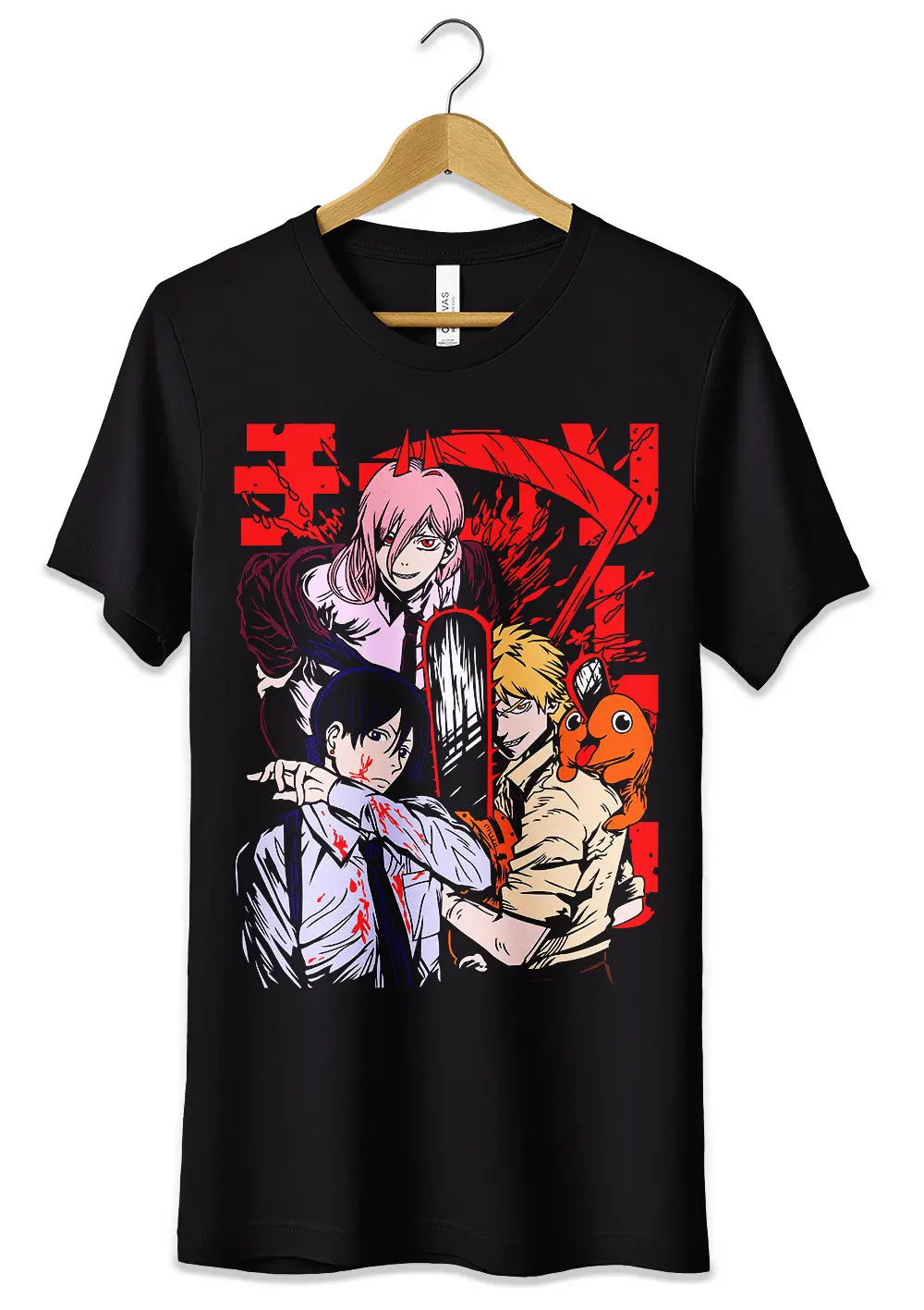 T-Shirt Maglietta Denji Pochita Makima Chainsaw Man-0