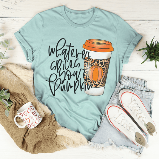 Whatever Spices Your Pumpkin Coffee T-Shirt-1